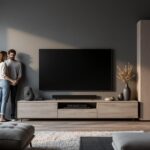 Comment le Kikua : meuble TV 130 cm gris cendré transforme votre intérieur ?