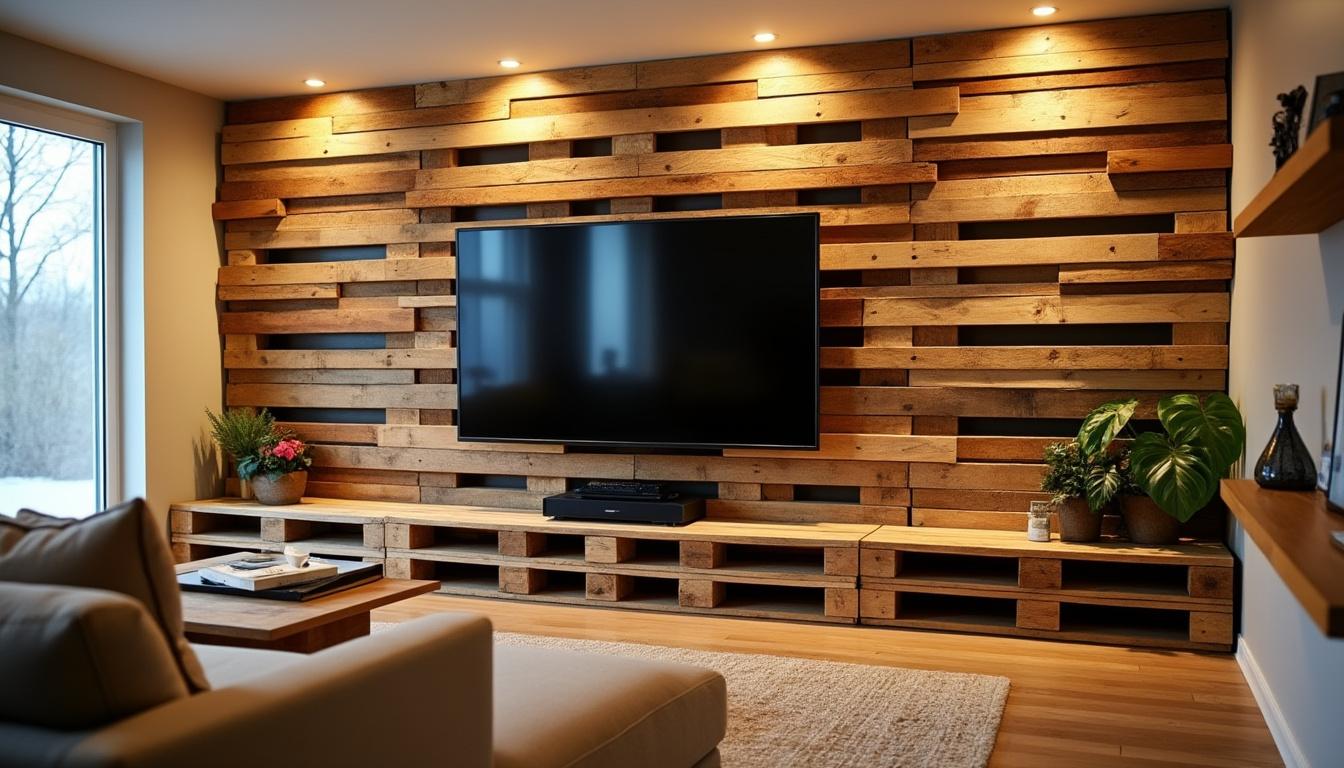 découvrez les tendances déco incontournables pour habiller votre mur avec une palette support tv. transformez votre espace avec des idées créatives et design, alliant charme rustique et modernité. inspirez-vous pour un intérieur unique et stylé !