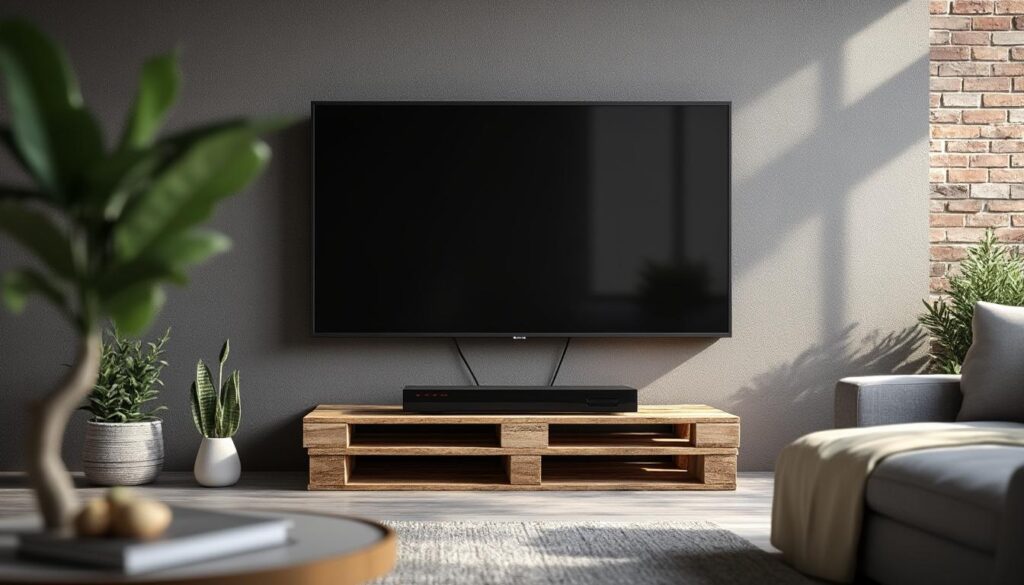 découvrez les dernières tendances déco pour habiller votre mur avec des palettes en bois, tout en créant un support tv original et esthétique. transformez votre intérieur avec des idées innovantes et durables !