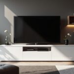 Les avantages du Kikua : meuble TV 130 cm blanc brillant dans votre décoration