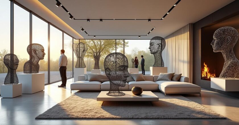 Pourquoi choisir des sculptures en grillage facile pour vos décorations intérieures
