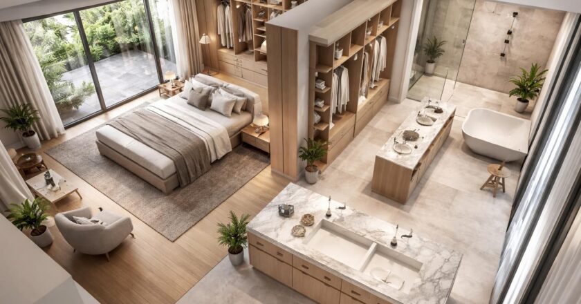 Comment concevoir un plan d’une suite parentale en enfilade pour un confort maximum