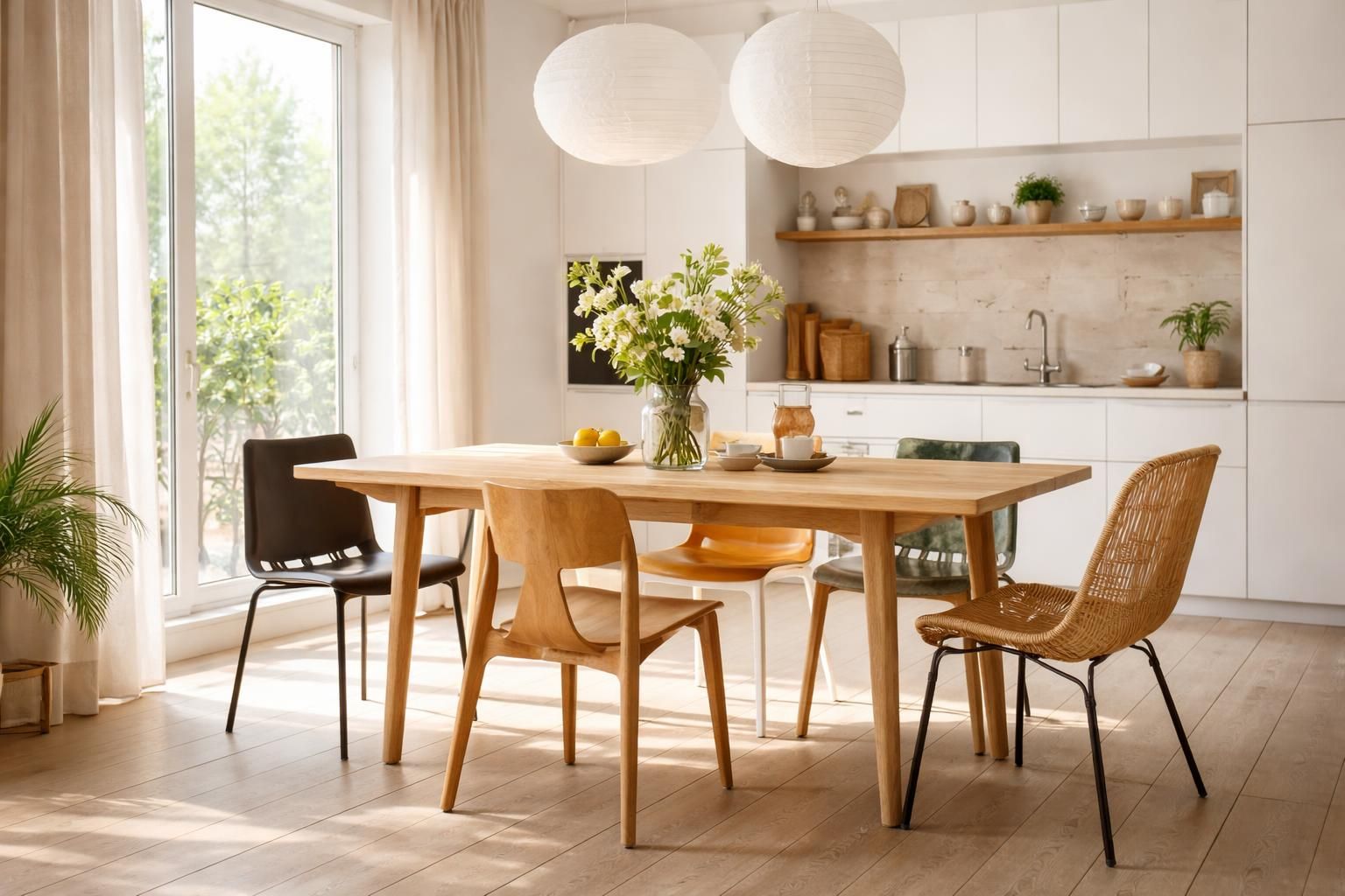découvrez nos conseils pour réussir le mix and match avec des chaises dépareillées design et apporter une touche unique et tendance à votre cuisine.