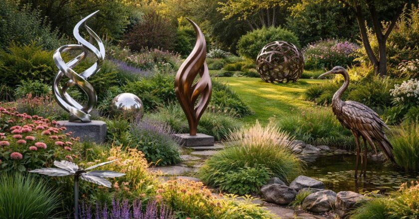 Objet en métal déco jardin : comment intégrer des sculptures à l’extérieur