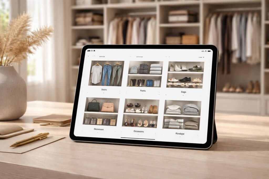 découvrez comment organiser efficacement votre dressing sur ipad, module par module, pour un rangement optimal et personnalisé.