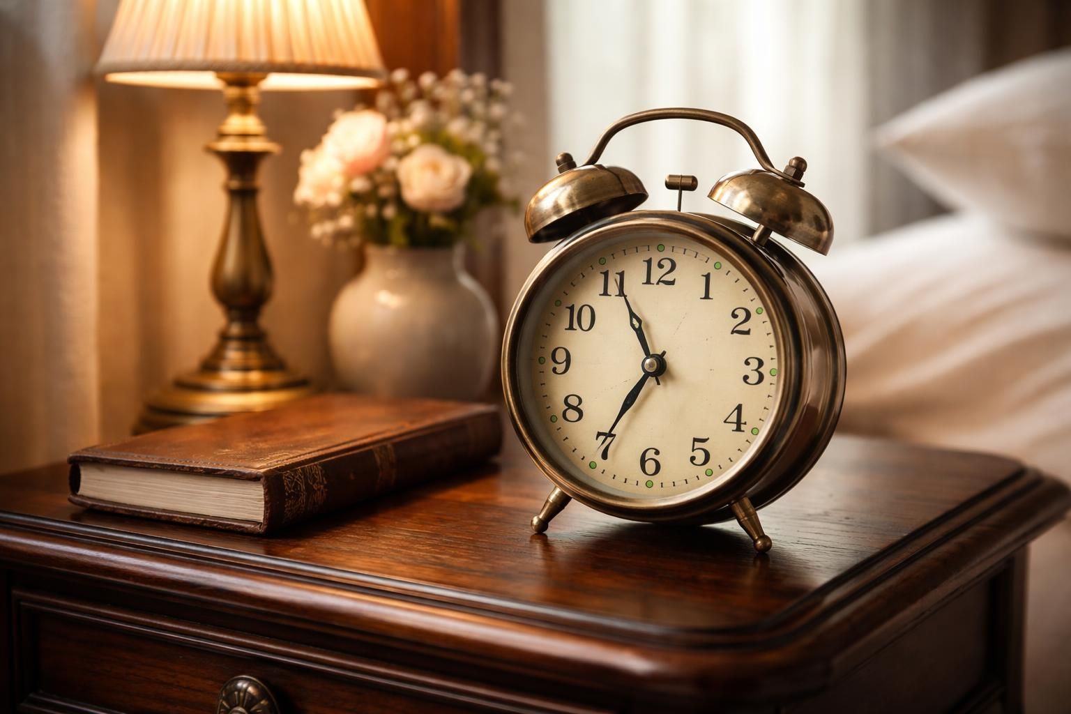 découvrez notre réveil de style ancien, l'accessoire vintage parfait pour apporter une touche chic et authentique à votre table de nuit.