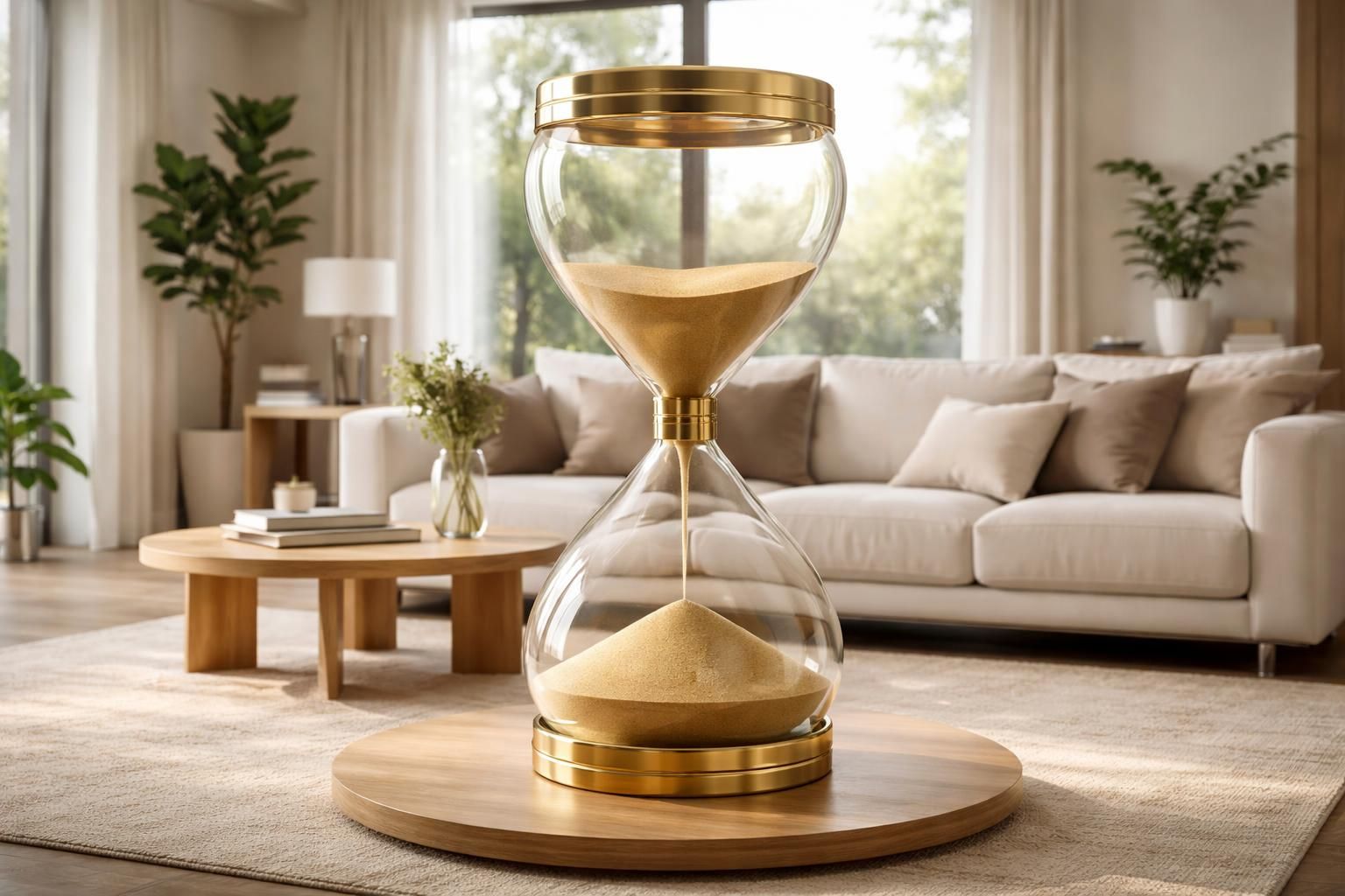 découvrez le sablier géant, l'accessoire déco design idéal pour marquer le temps avec élégance et originalité dans votre intérieur.