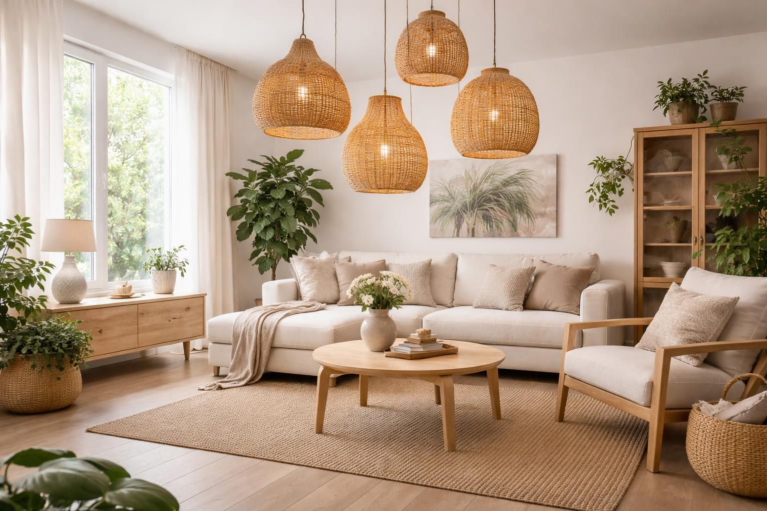 apportez une touche naturelle et élégante à votre salon avec nos suspensions en rotin, parfaites pour sublimer votre décoration intérieure.