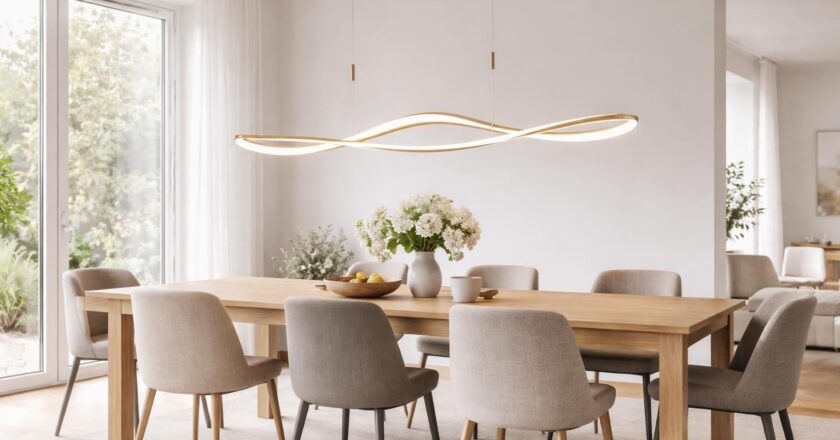 Suspension LED réglable en hauteur : l’atout design pour votre salle à manger
