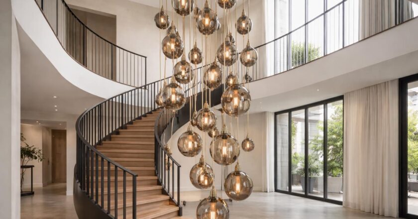 Suspension pour escalier : quel modèle géant choisir pour illuminer le vide