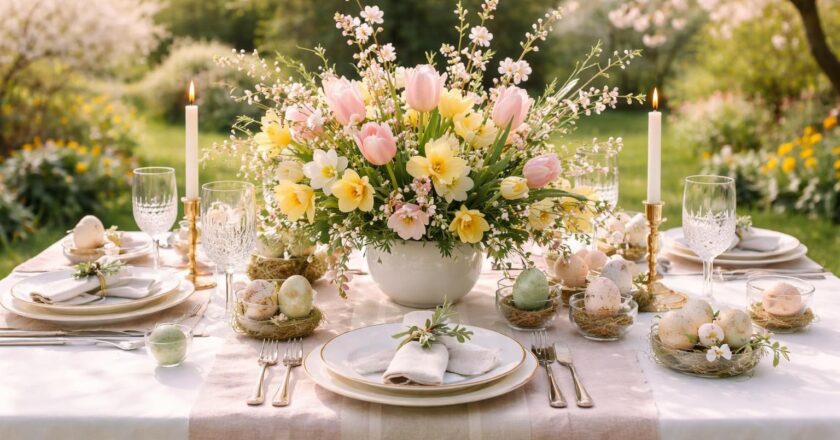 Table de Pâques chic : nos inspirations pour une décoration printanière