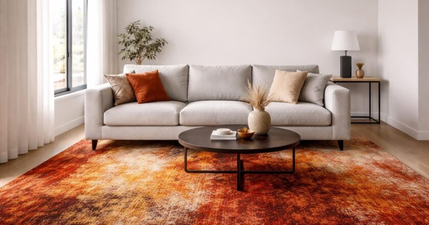 Tapis pour canapé gris : quelle couleur choisir pour créer du contraste ?