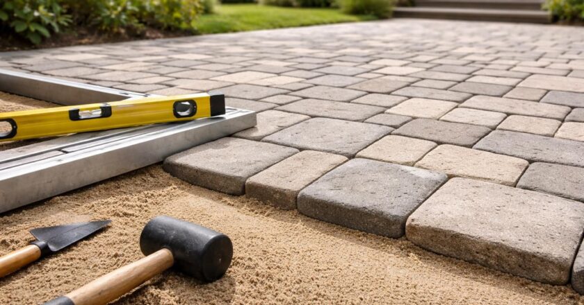 Terrasse en pavés sur sable : le tutoriel complet pour une pose réussie