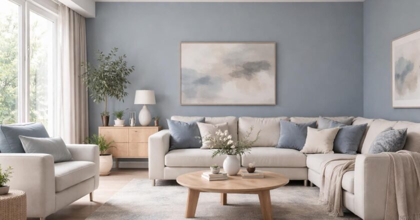Nuancier : comment bien choisir sa teinte bleu gris pour le salon