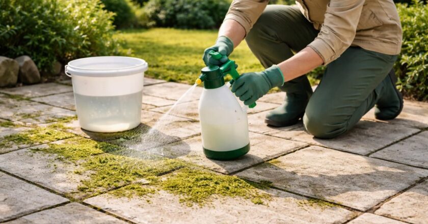 Quand mettre de l’anti-mousse sur une terrasse en pierre ?