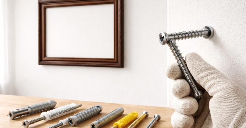 Quelles vis choisir pour accrocher un tableau lourd sans abîmer vos murs ?