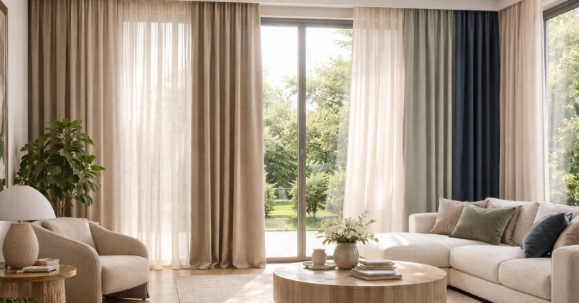 Rideaux de séjour : quelles sont les matières et couleurs tendances en 2026 ?