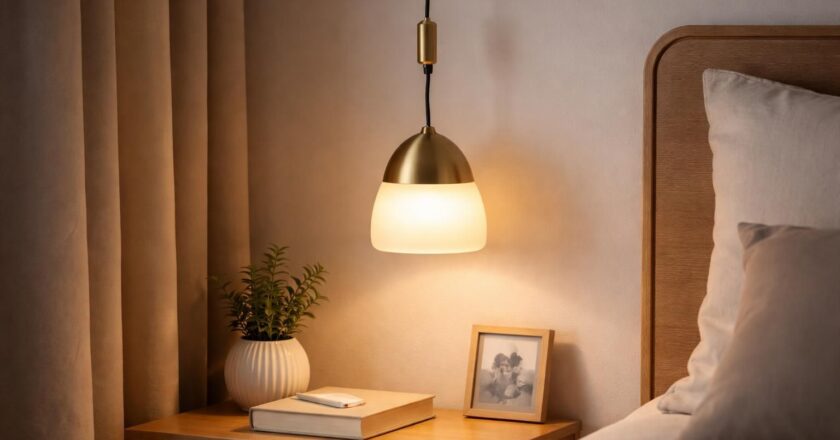 Suspension avec interrupteur intégré : le luminaire malin pour les chevets