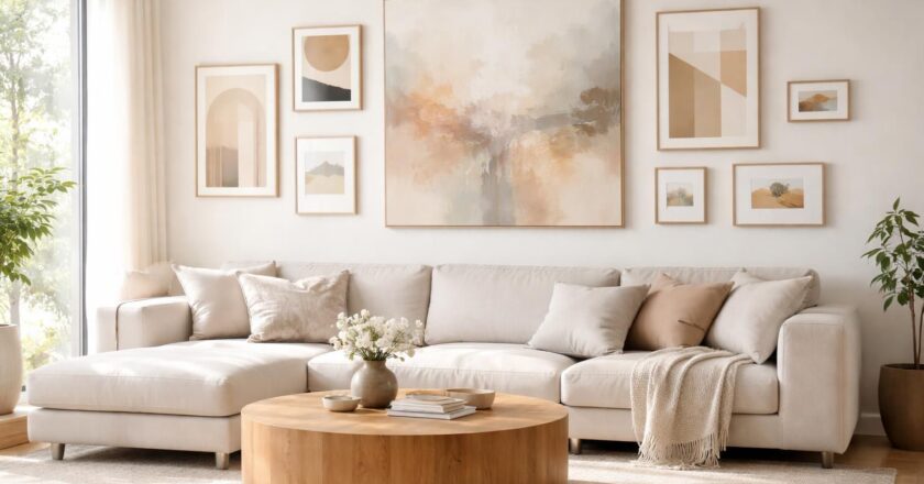 Tableaux pour salon : comment choisir la taille et le style de vos toiles