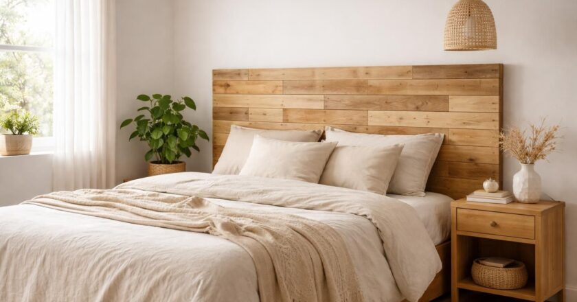 Tête de lit en parquet DIY : un tuto simple pour une chambre authentique