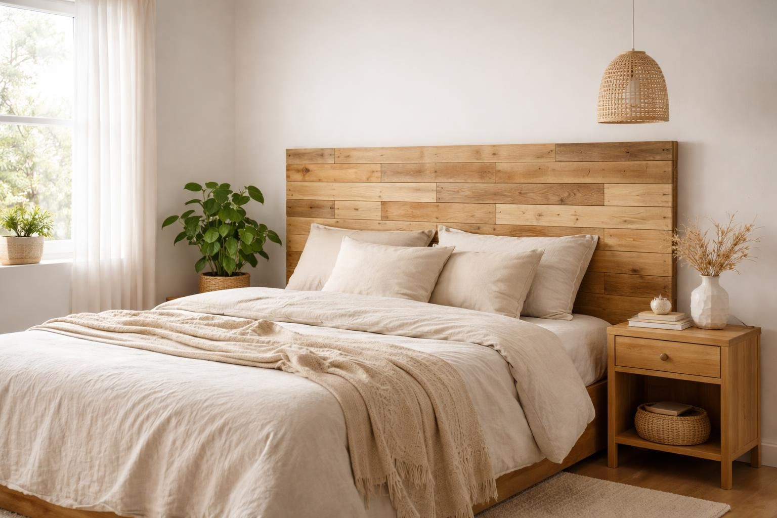 découvrez notre tuto simple pour créer une tête de lit en parquet diy et apportez une touche authentique et chaleureuse à votre chambre.