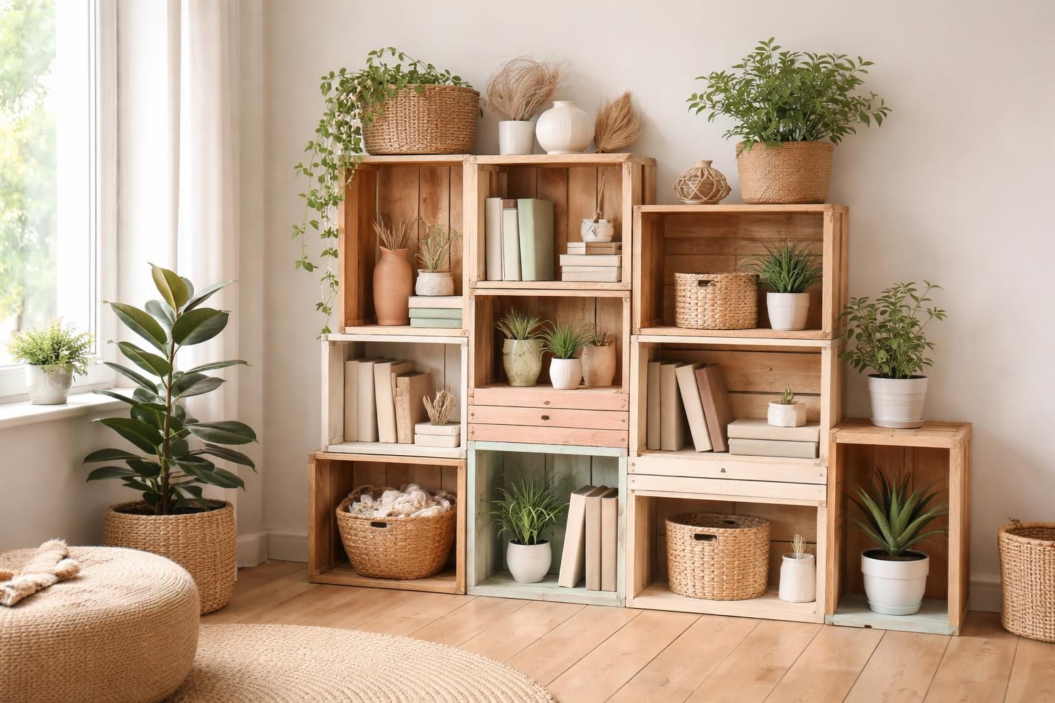 découvrez comment transformer de vieux cageots en bois en rangements déco ultra tendances pour donner une seconde vie à vos objets tout en embellissant votre intérieur.