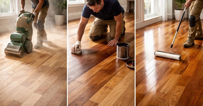 Transformer son parquet : nos techniques de ponçage, teinture et finition