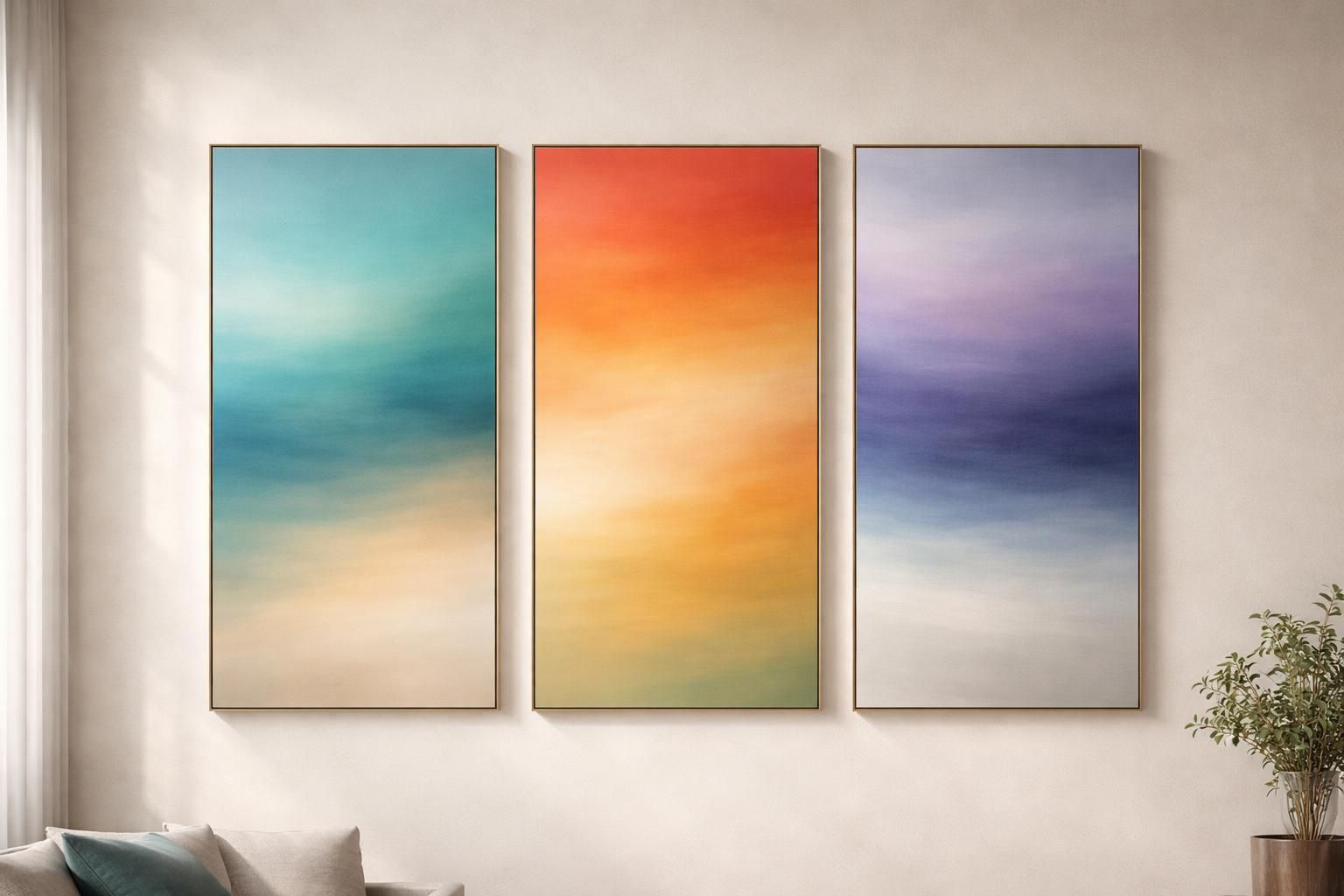 découvrez comment choisir les couleurs idéales pour un triptyque mural afin d'obtenir un rendu artistique harmonieux et captivant.