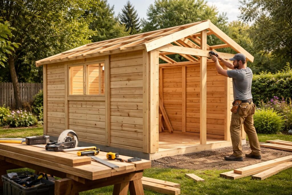 apprenez à construire un abri de jardin en bois solide grâce à ce tuto complet, avec des étapes claires et des conseils pratiques pour un résultat durable et esthétique.