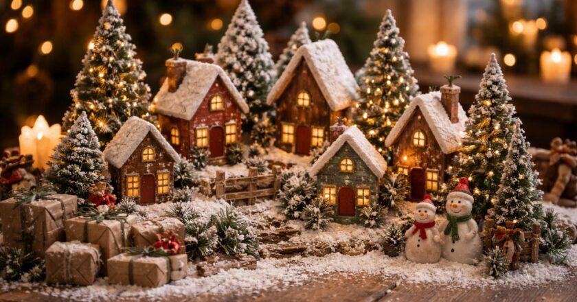 Village de Noël à faire soi-même : nos idées DIY pour une déco féerique