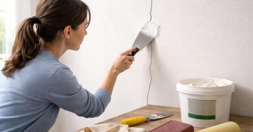 Comment reboucher une fissure sur un mur ?