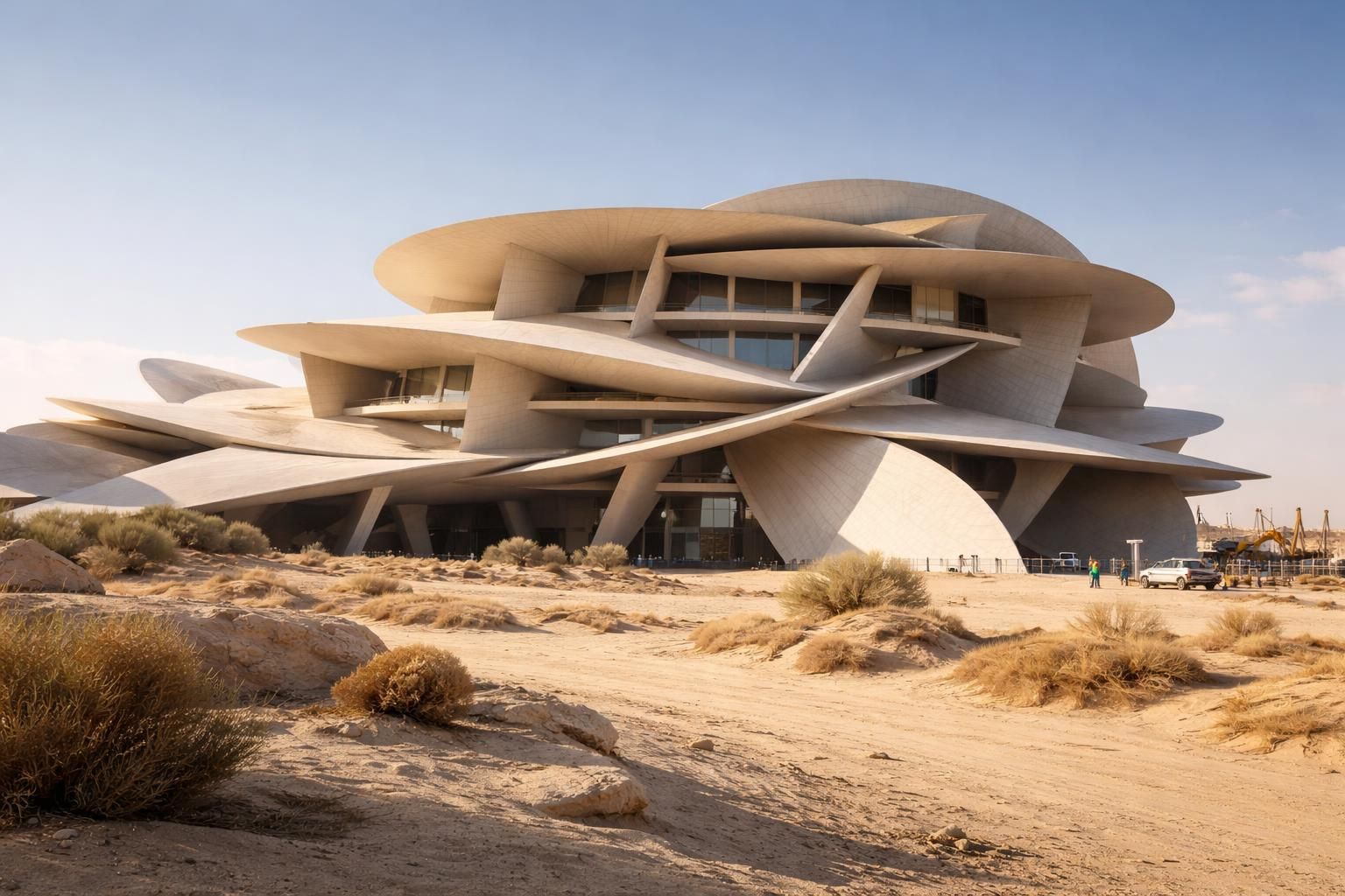 découvrez les secrets de la construction du musée national du qatar, une prouesse architecturale emblématique alliant tradition et modernité.
