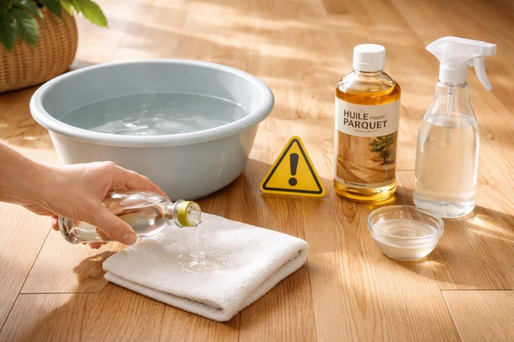 découvrez les précautions essentielles pour utiliser du vinaigre blanc sur votre parquet sans l'endommager et préserver sa beauté naturelle.
