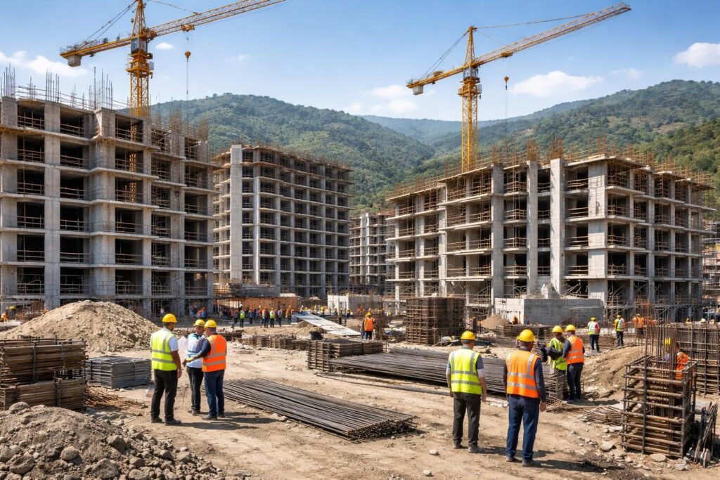 découvrez l'avancement des travaux sur le site de construction aadl à bejaia. suivez l'évolution du projet en temps réel et restez informé des nouveautés.