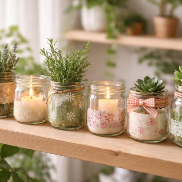 Comment réutiliser des pots de yaourt en verre pour la décoration