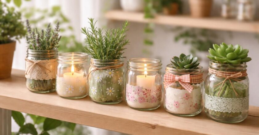Comment réutiliser des pots de yaourt en verre pour la décoration