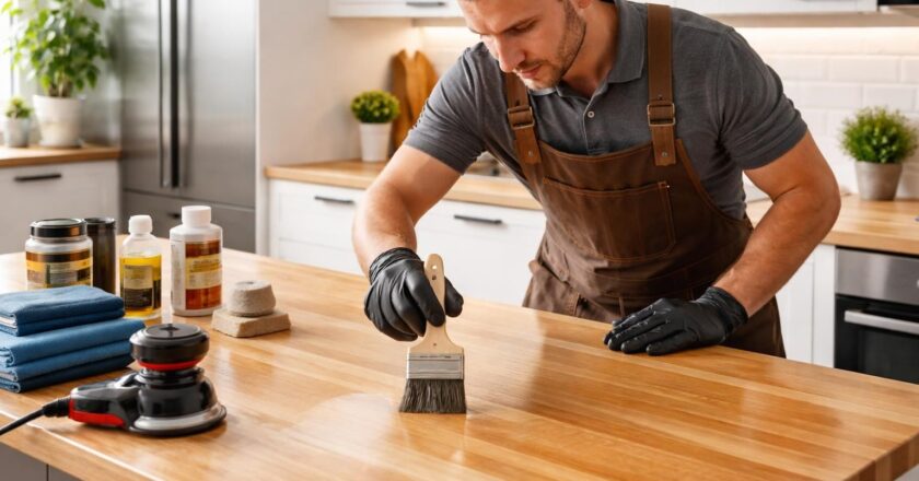 Peinture pour plan de travail : comment l’entretiennent les professionnels ?