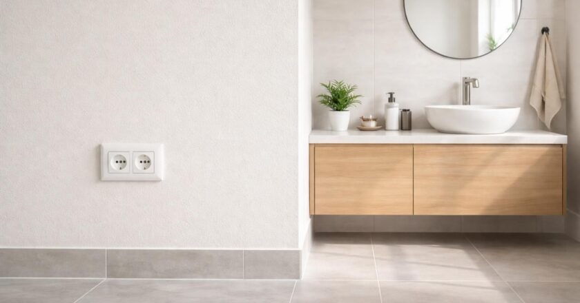 Quelle est la distance entre une prise et un point d’eau en salle de bain ?