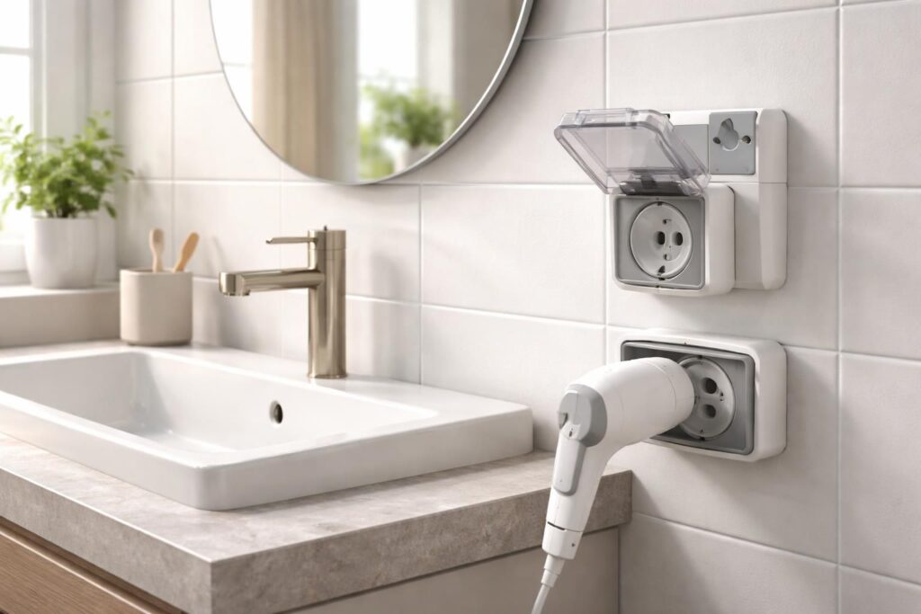 découvrez quel type de prise électrique installer dans votre salle de bain pour allier sécurité et praticité, en respectant les normes en vigueur.