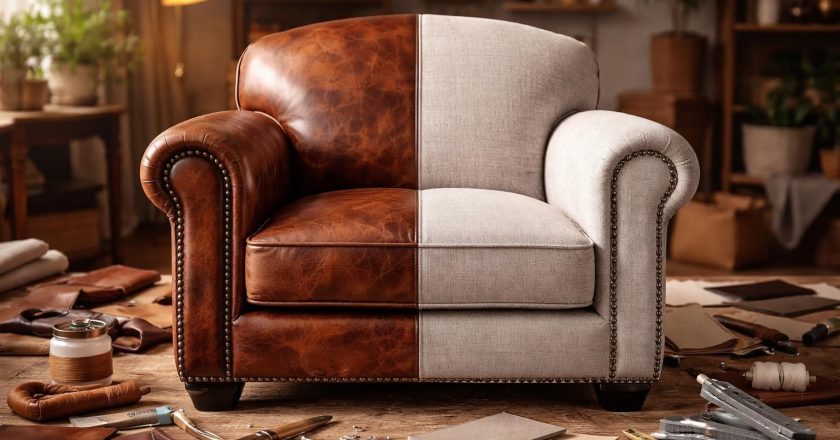 Rénover un fauteuil club : cuir ou tissu, que choisir