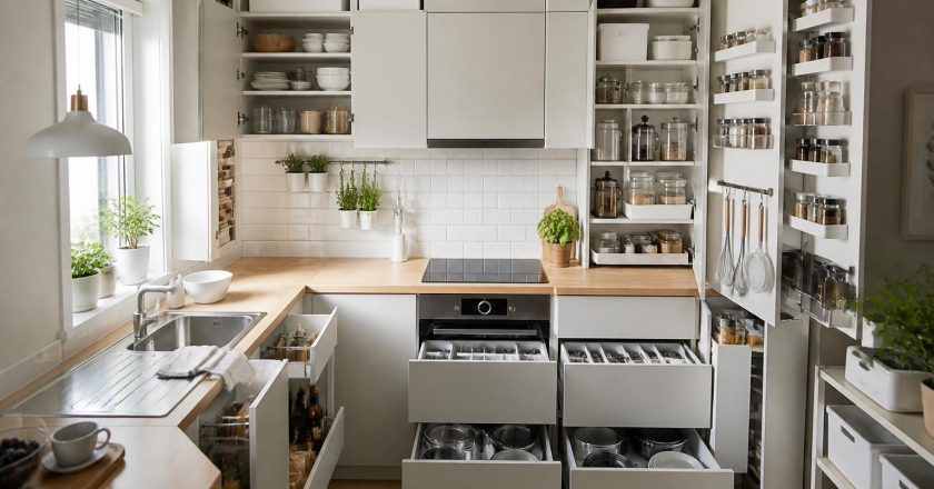 Comment maximiser le rangement dans une cuisine Ikea pour petit espace