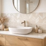 Hauteur de la faïence au-dessus du lavabo : idées de design tendance